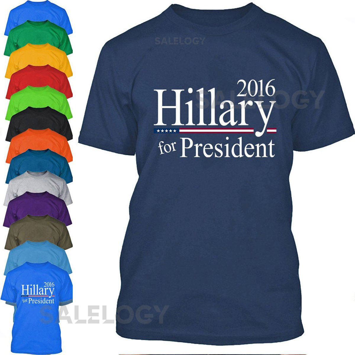 Hillary for President 2016 Election Men Short-Sleeve Unisex T-shirt Fashionable Tee Democrat Tee Shirt Hillary Clinton Men's T-shirt_472