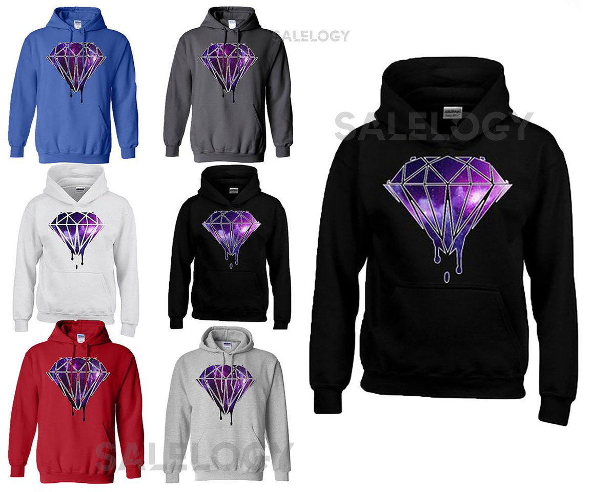 Diamond Bleeding Melting Dripping Galaxy Diamond Unisex Hoodie Fashion Sweatshirts Diamond Sweatshirt Sweater Hoodie Best Gift_35