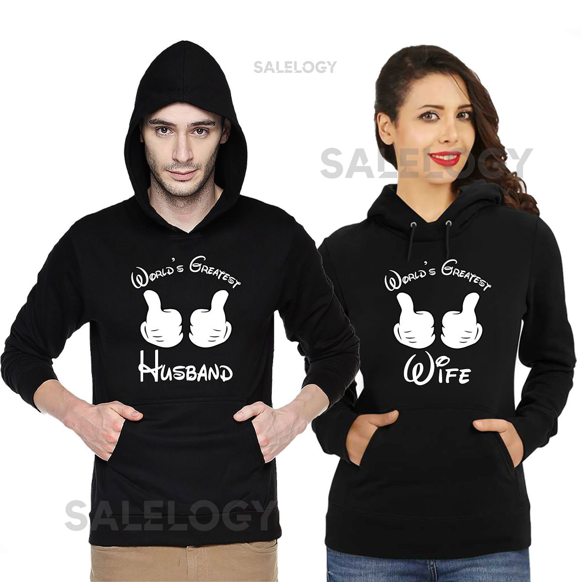 Unisex Couple Matching HOODIES World's Greatest Wife Husband Couple HOODIE Couple Matching Valentines Tee Hoodies Sweatshirt_140