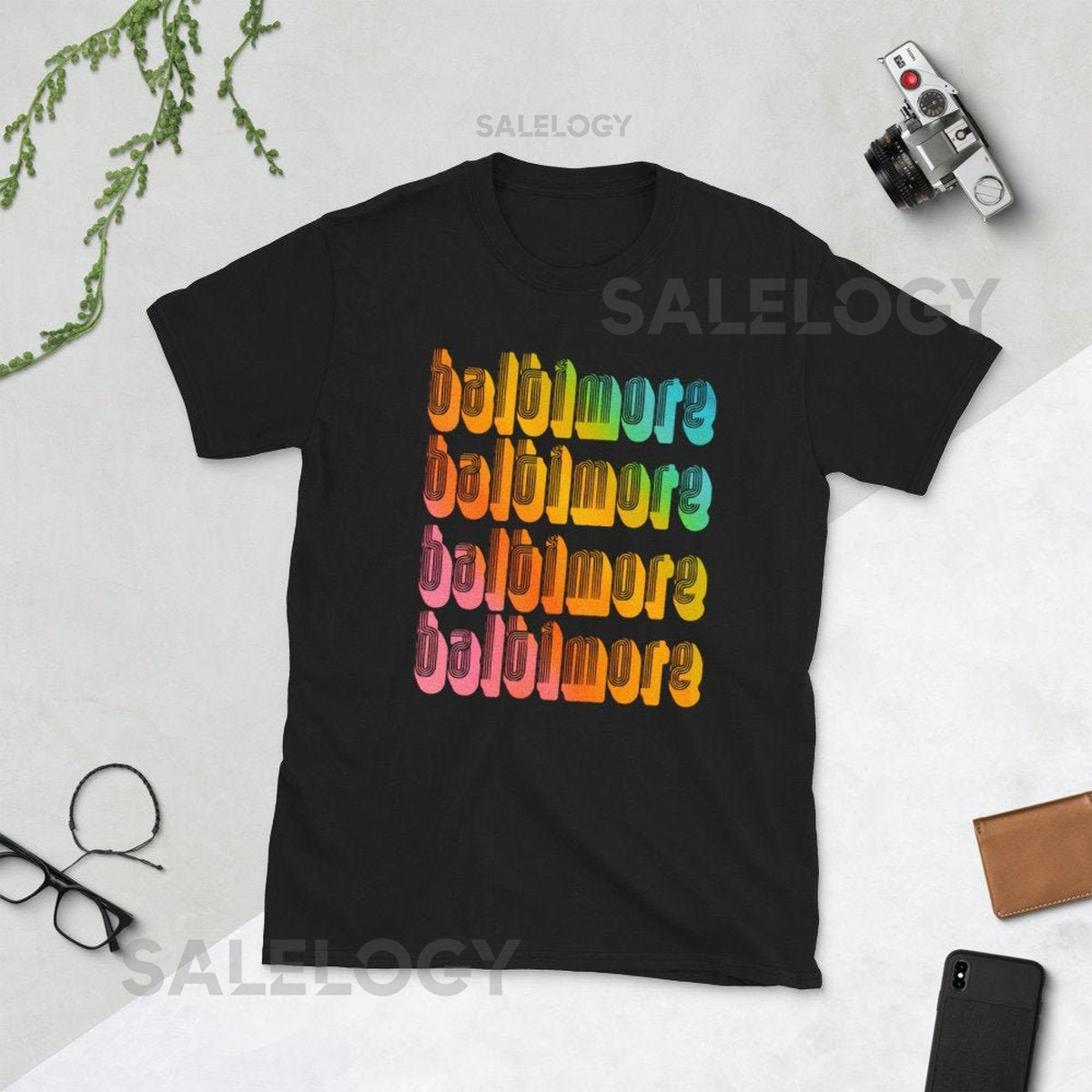 Baltimore Short-Sleeve Unisex T-Shirt Baltimore Shirt Rainbow Baltimore Shirt Colorful Baltimore Shirt Bmore Shirt LGBTQ BALTIMORE_121