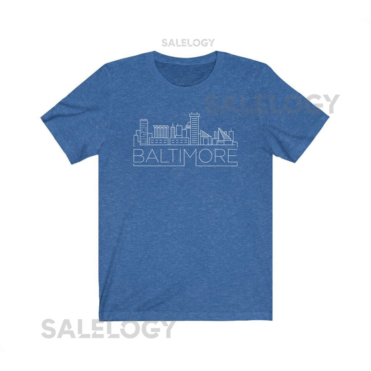 Baltimore Maryland T-Shirt Adult Unisex Skyline Baltimore T Shirt - Personalization Available_84