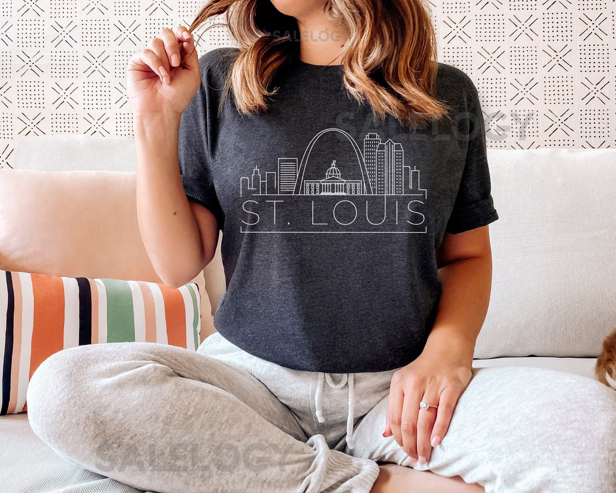 St. Louis Skyline T Shirt Unisex Missouri Travel Tee_542