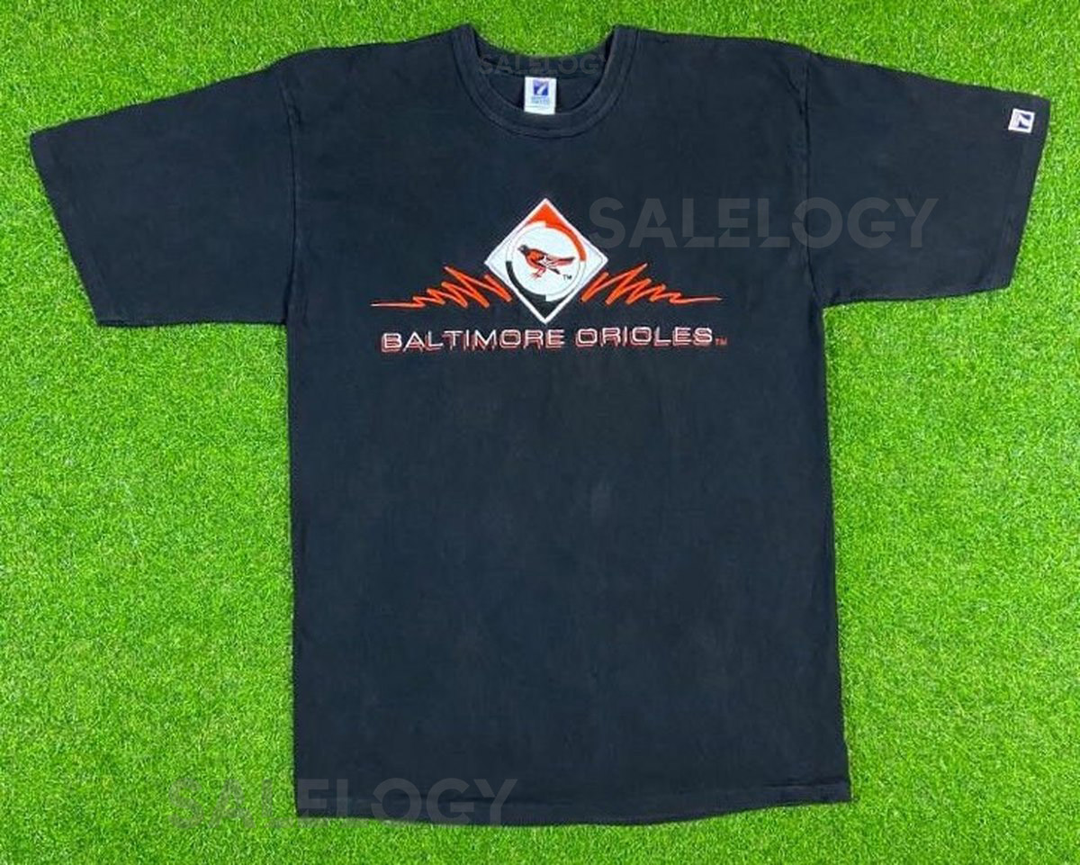 Vintage Baltimore Orioles T Shirt Tee Logo 7 XL Made in USA MLB American League 1990s Maryland Camden Yards 90s_645