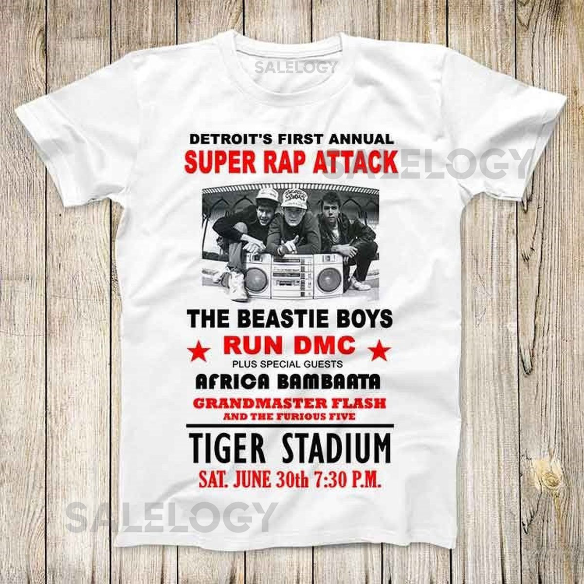 Detroit Super Rap Attack Best Gift Tee Beastie Run Tiger Boys Music Vintage Top Cool Unisex T Shirt 2715_221