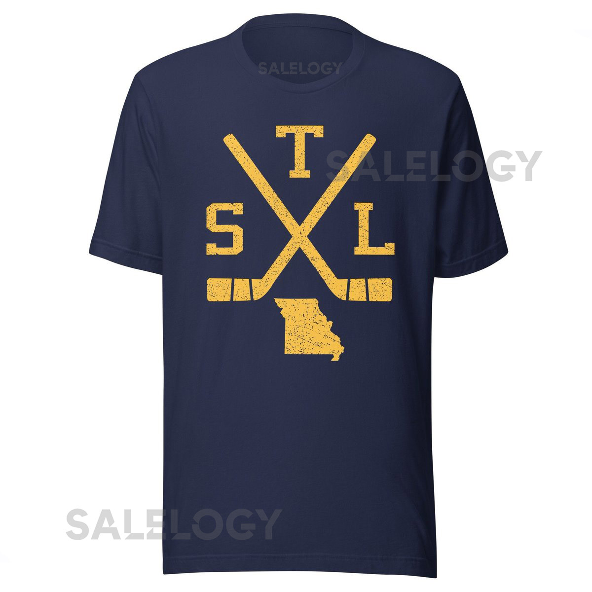 Vintage St. Louis Hockey Sticks Retro STL Premium Unisex T Shirt_766