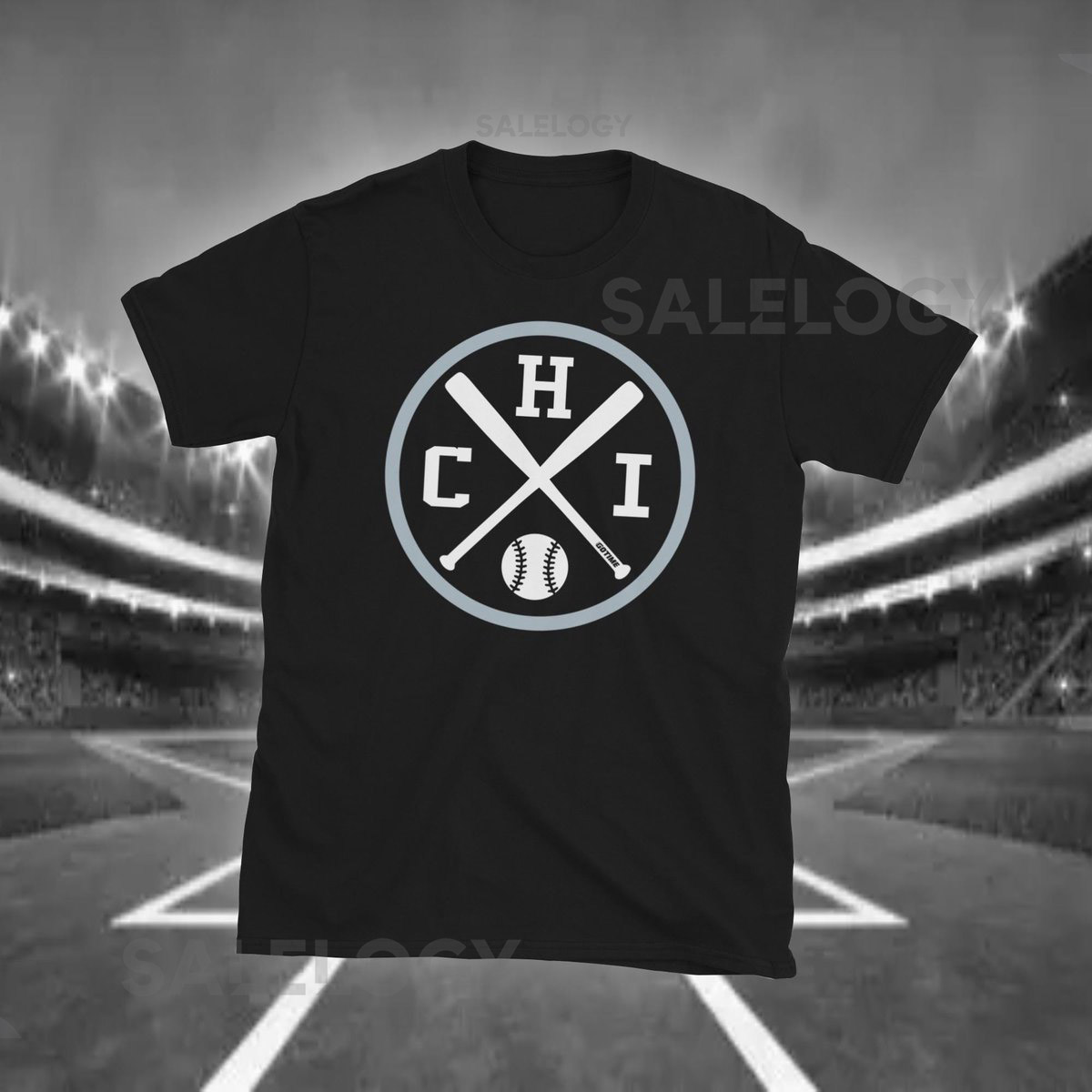 Retro Chicago Baseball Emblem Vintage CHI Sox T-Shirt_90