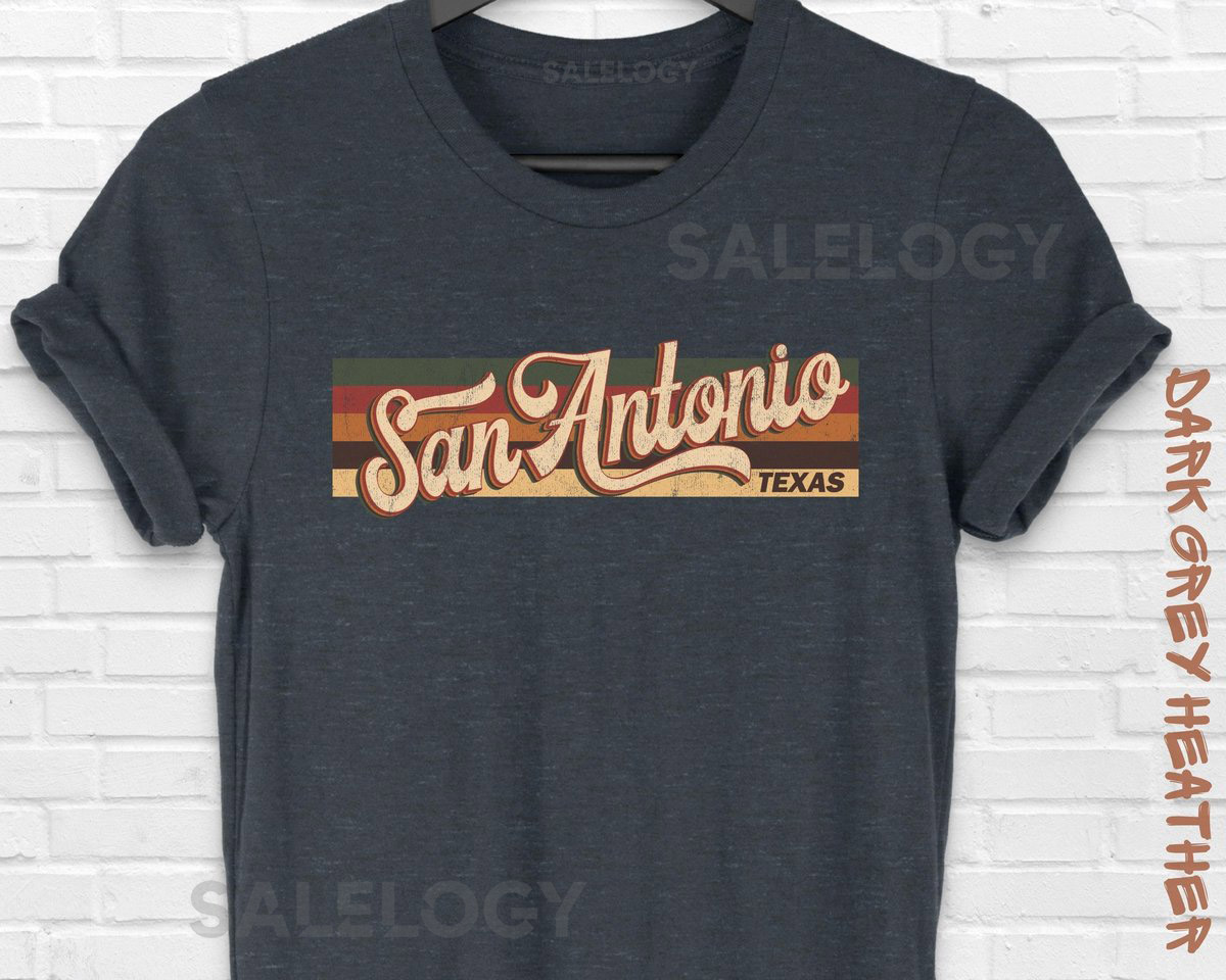 San Antonio Texas T-Shirt Retro Souve_823