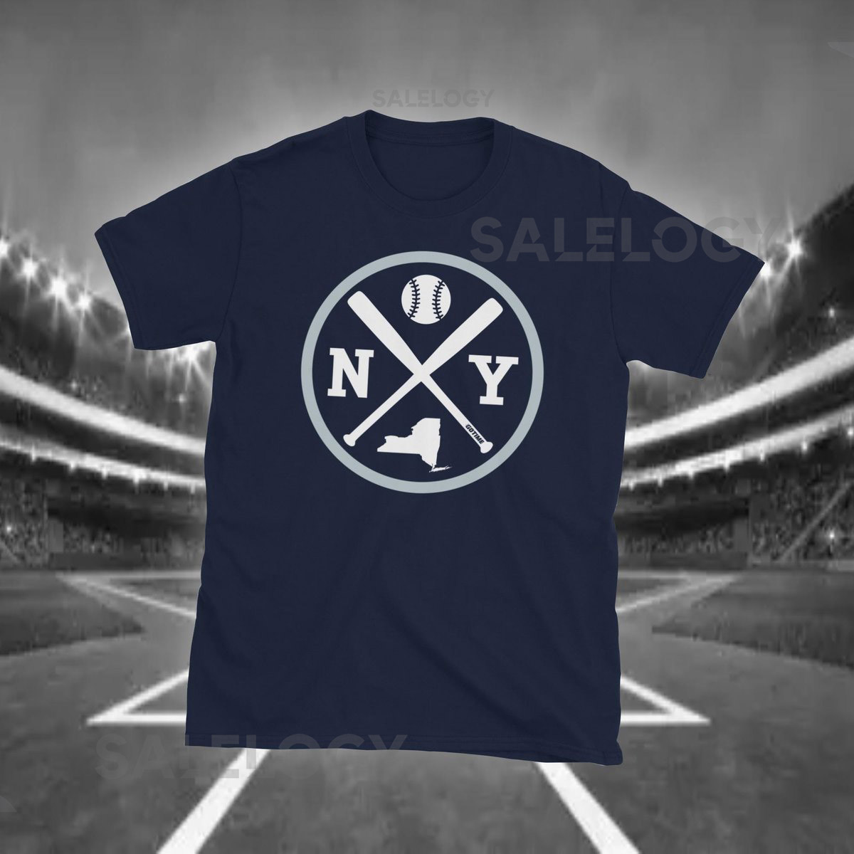 Retro NY Baseball Emblem Vintage New York T-Shirt_103