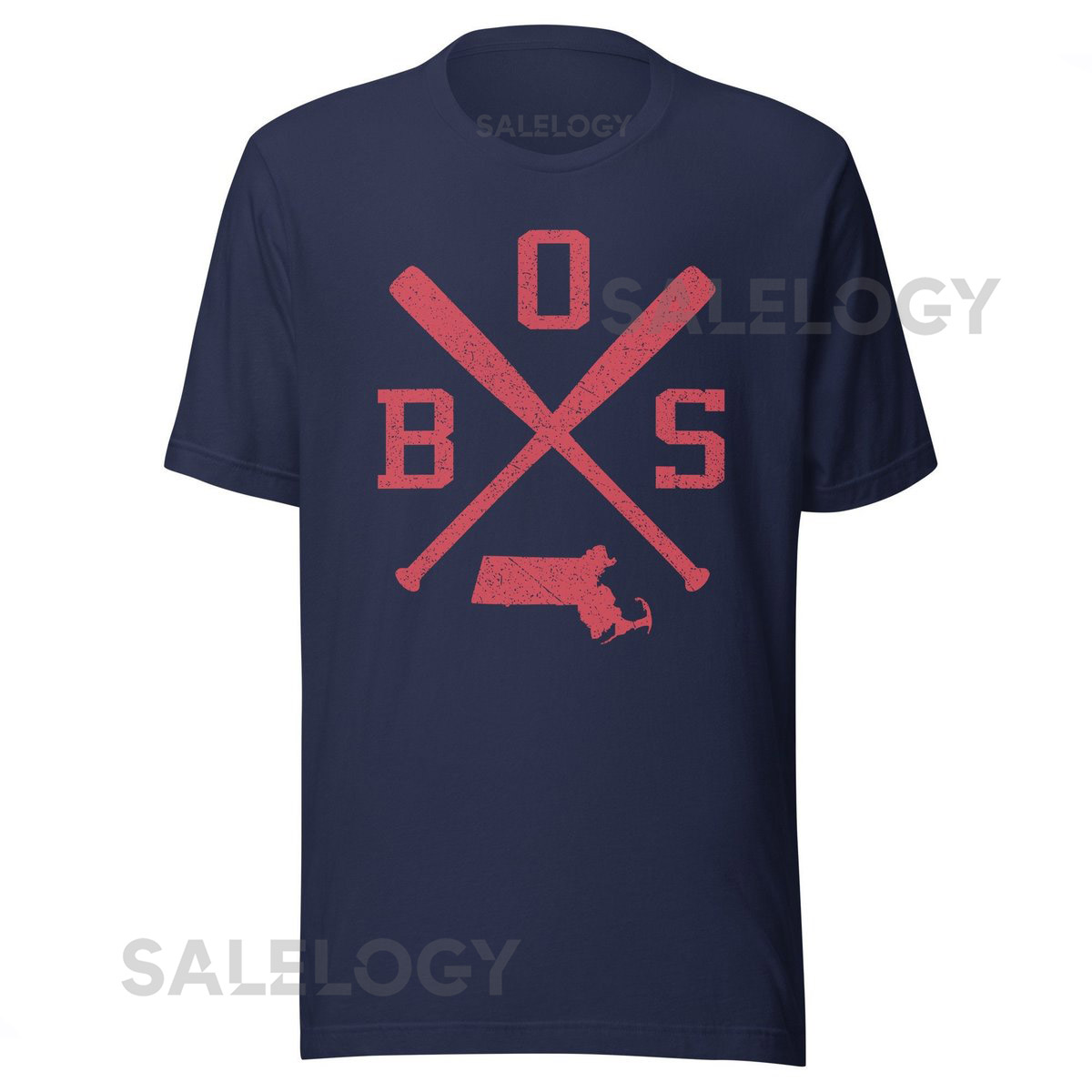Vintage Boston Baseball Bats Retro BOS Premium Unisex T-Shirt_655