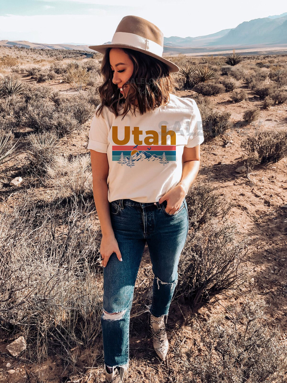 Utah T Shirt Mountain Sunset Unisex Utah Shirt Personalization Available_655