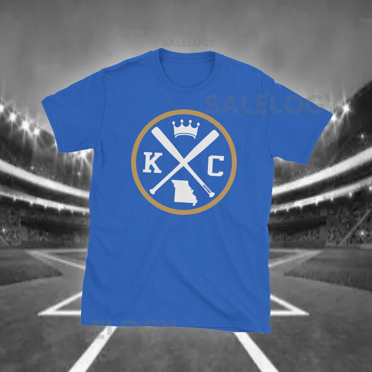 Retro Kansas City Baseball Emblem Vintage KC T-Shirt_721