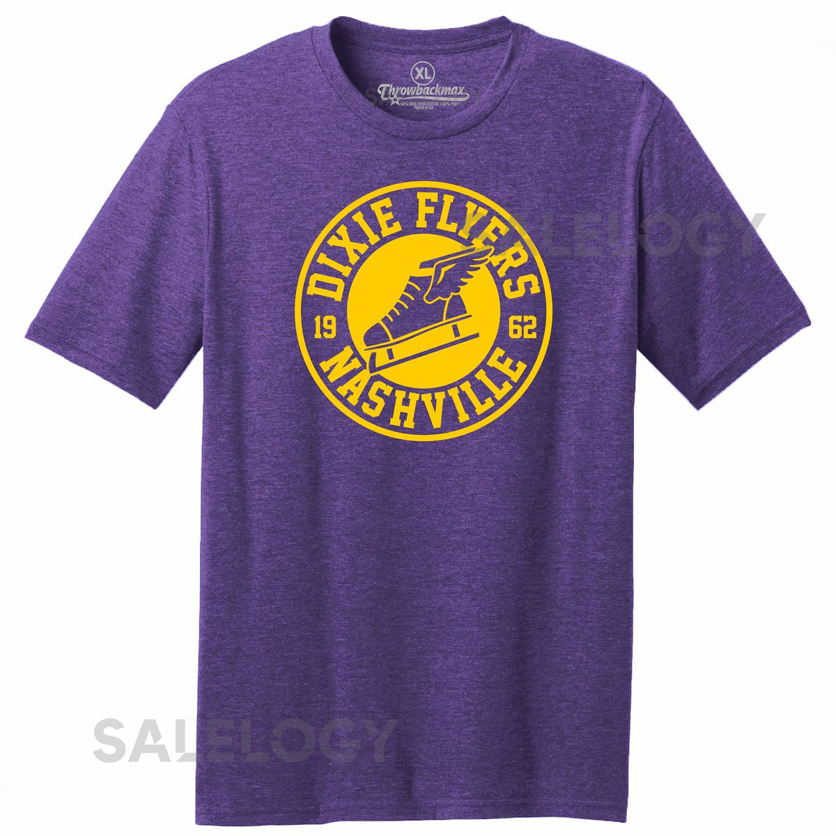 Nashville Dixie Flyers Hockey Tee 1962 Classic Cut Tri Blend_318