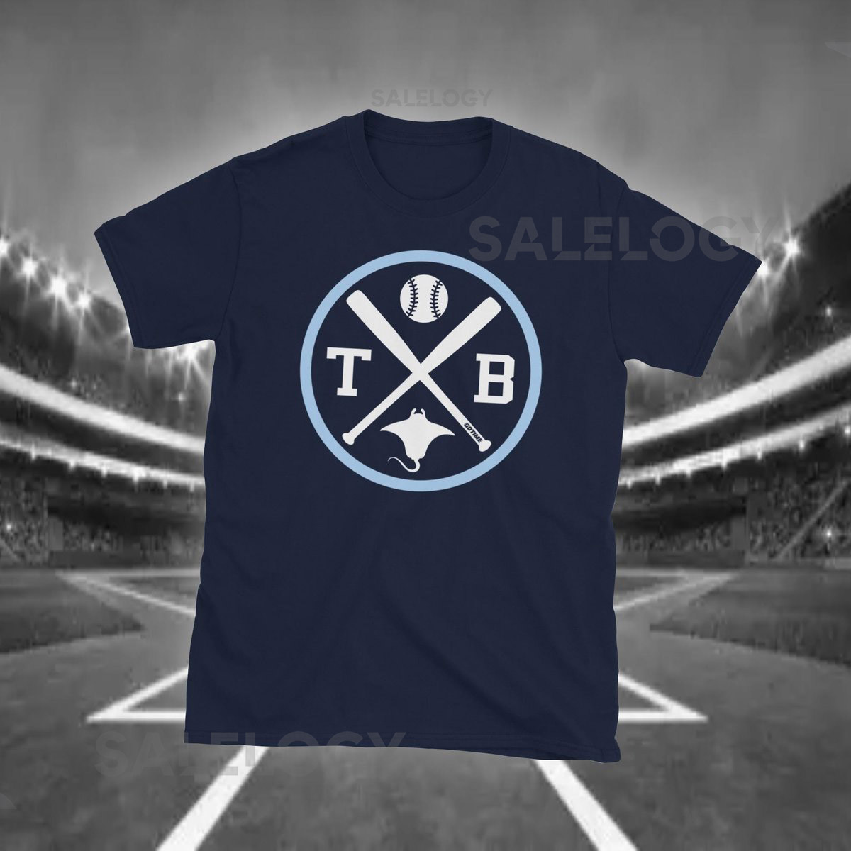 Retro Tampa Bay Baseball Emblem Vintage TB T-Shirt_105