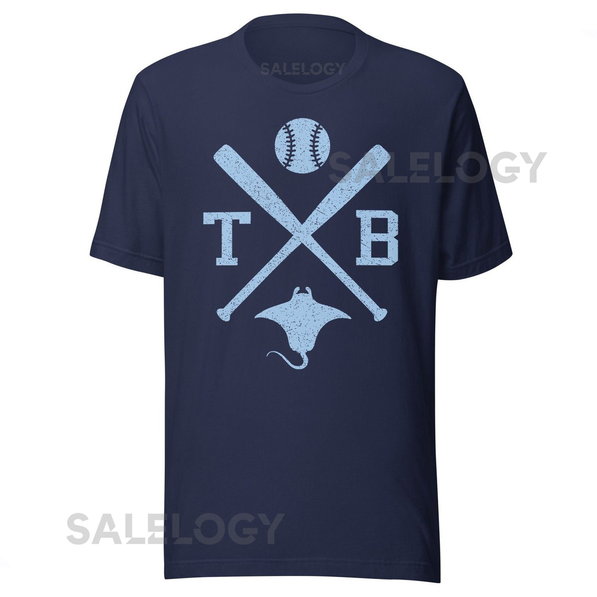 Vintage Tampa Bay Baseball Bats Retro TB Premium Unisex T-Shirt_531