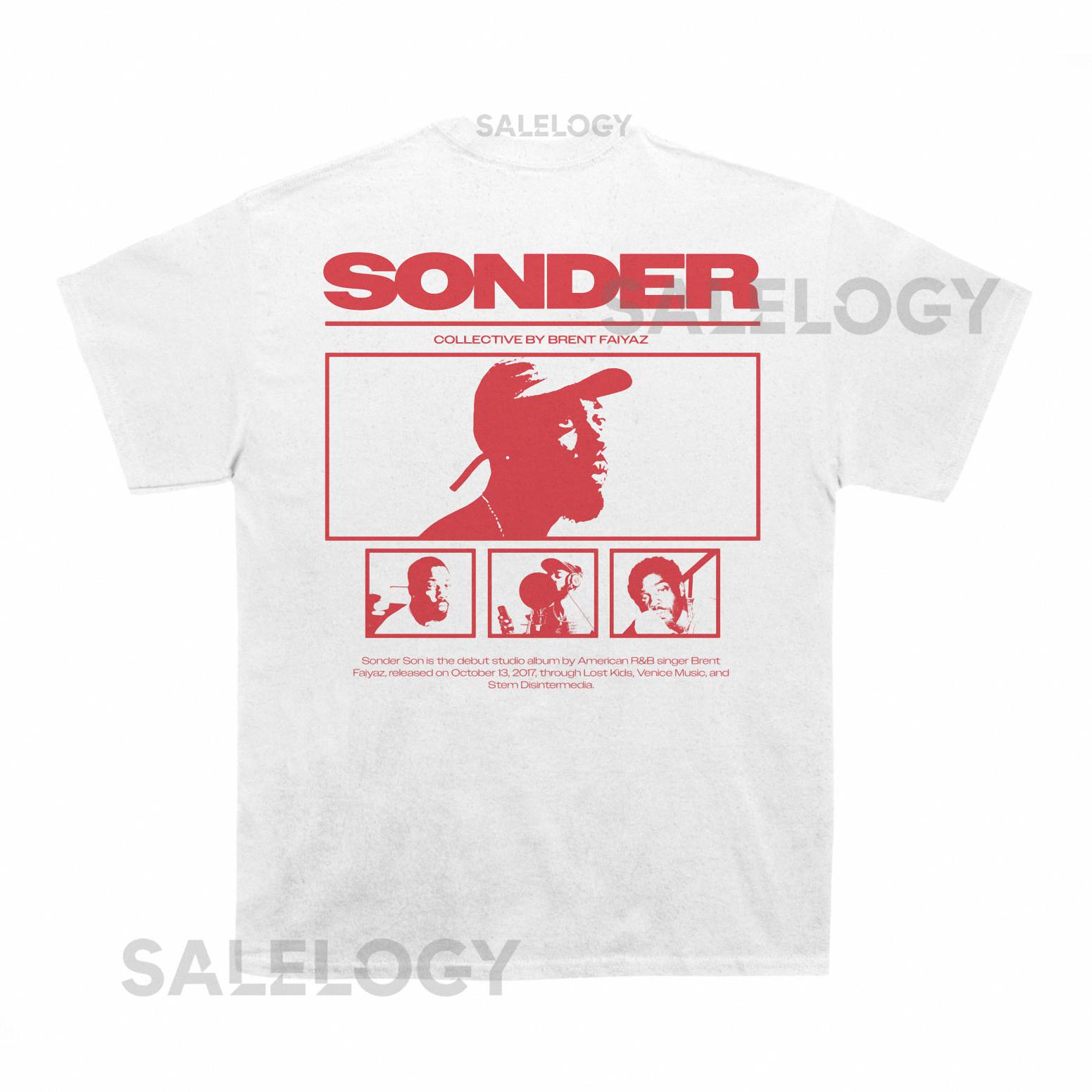 Brent Faiyaz Sonder Poster T shirt (With Backprint)