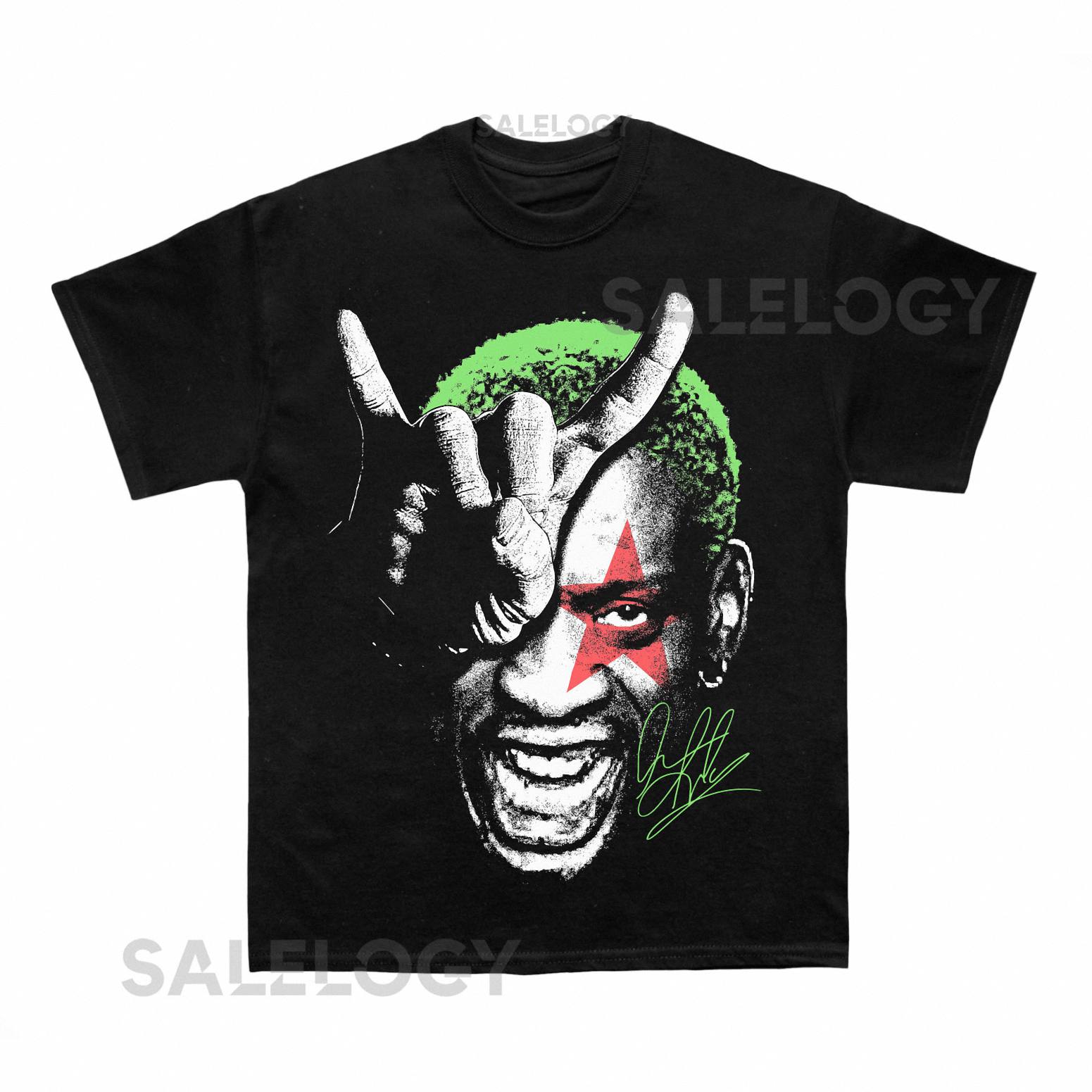 Dennis Rodman Horns T shirt