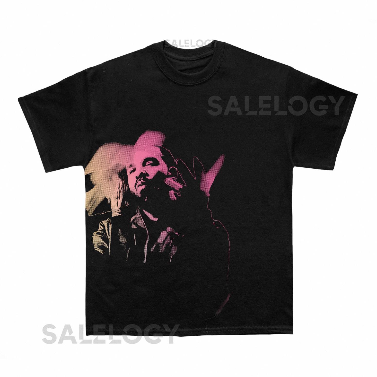 Drake  and  21 Savage Blur T shirt (With Backprint)