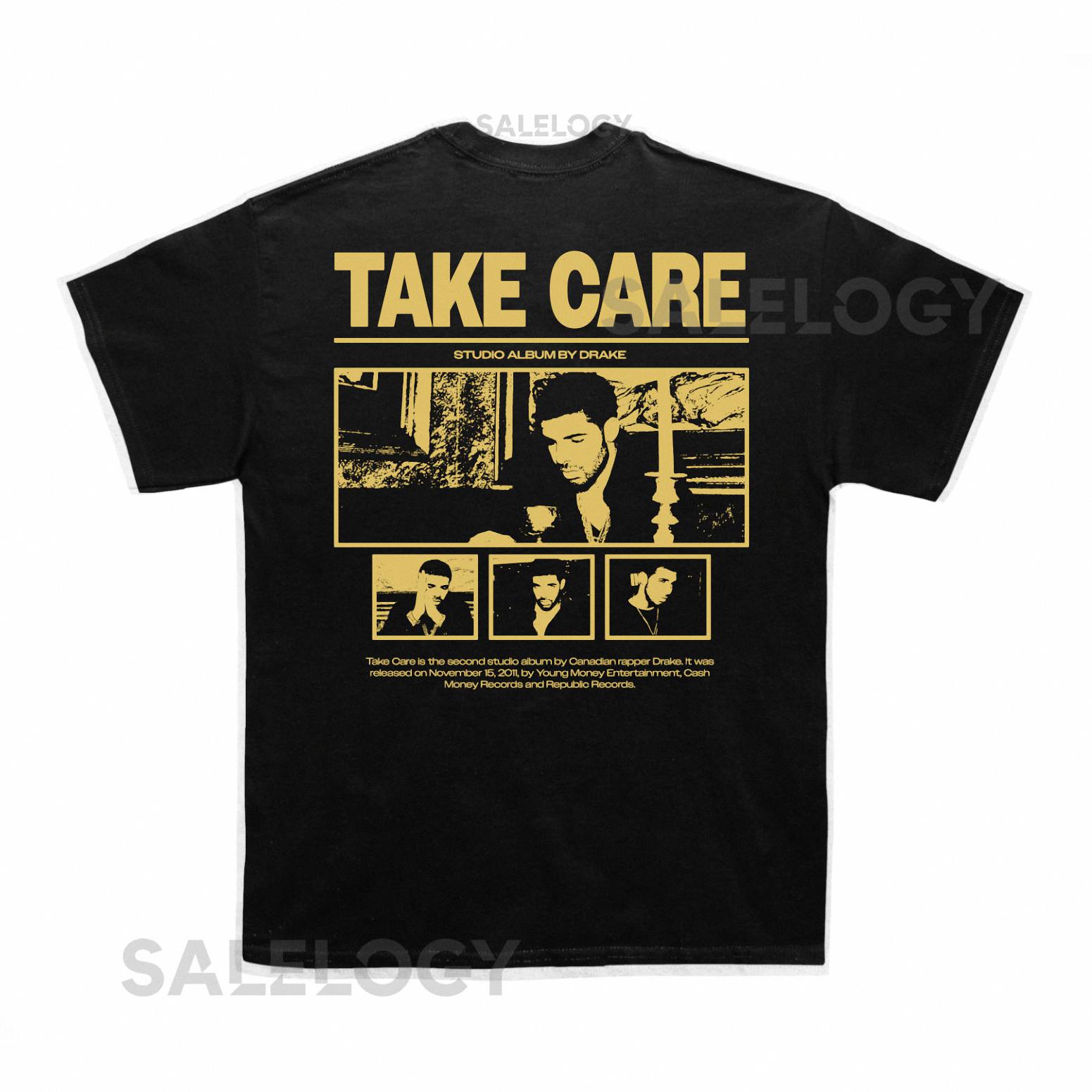 Drake Take Care Poster T shirt (With Backprint)