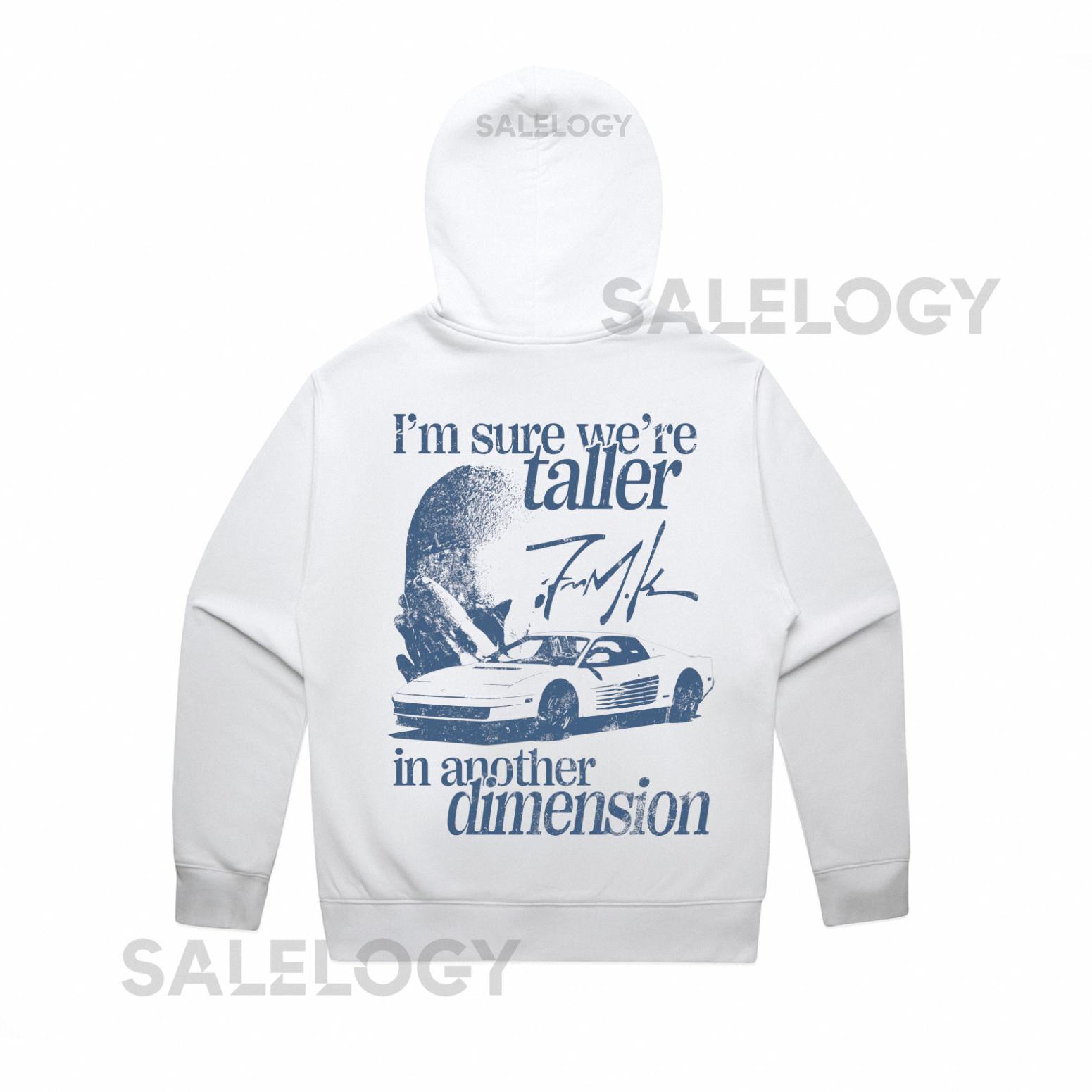 Frank Ocean White Ferrari Hoodie (With Backprint)