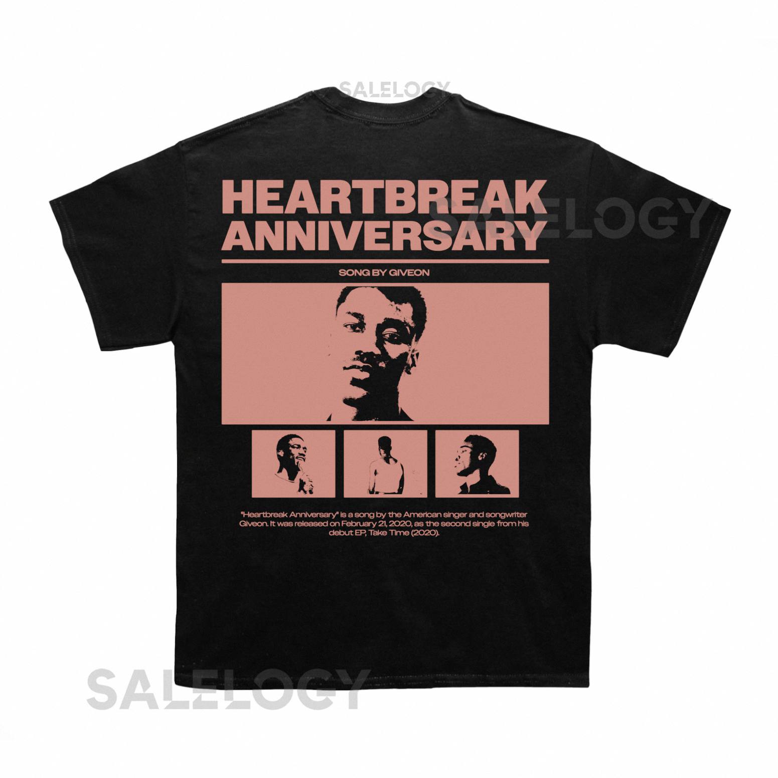 Giveon Heartbreak Anniversary Poster T shirt (With Backprint)
