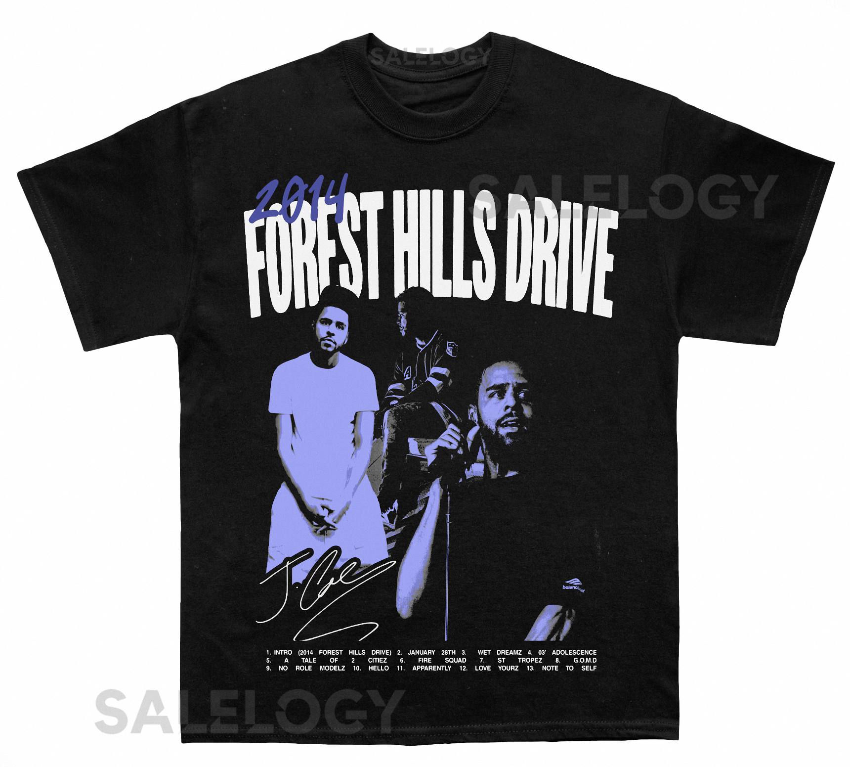 J Cole Forest Hills Drive Album T shirt