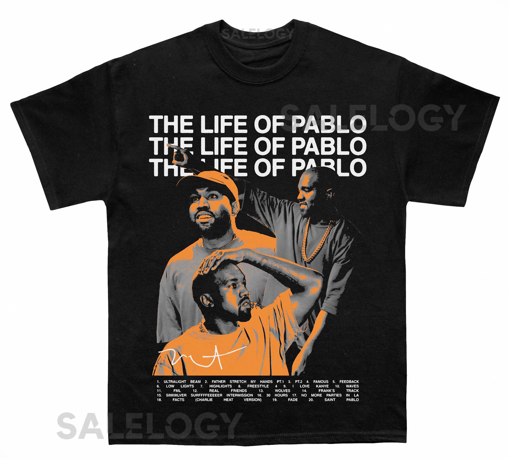 Kanye Life Of Pablo Album T shirt