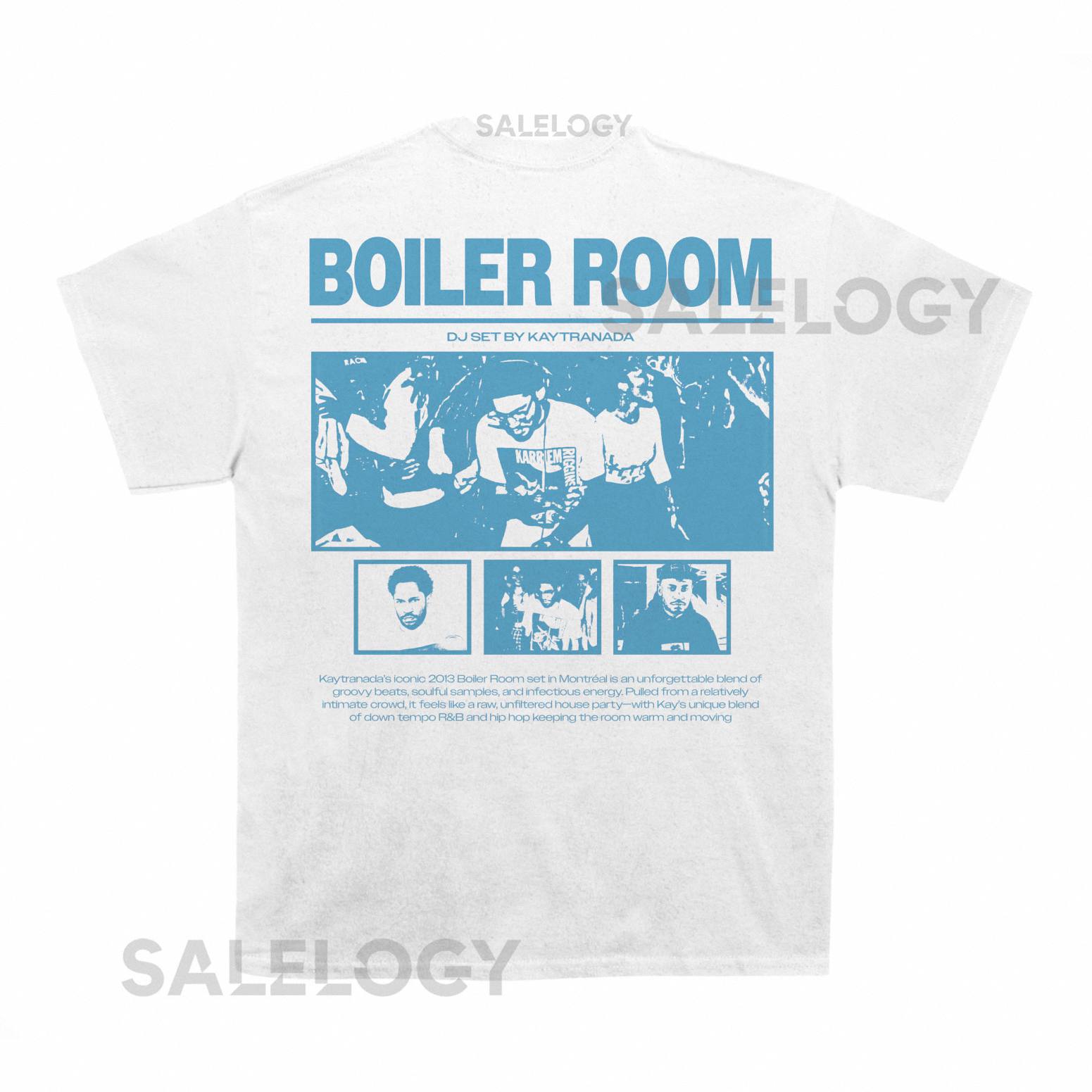 Kaytranada Boiler Room Poster T shirt (With Backprint)