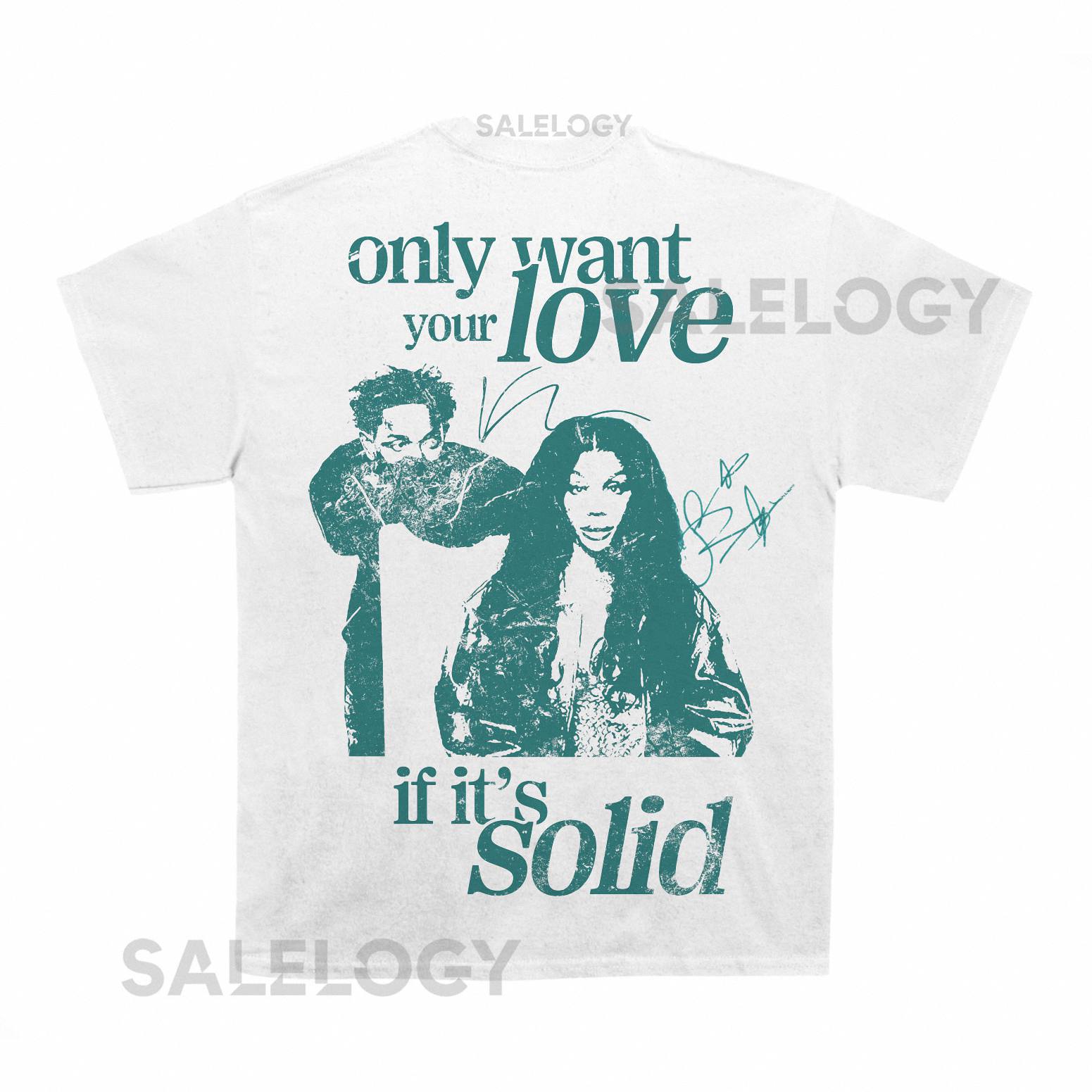 Kendrick  and  Sza 30 For 30 T shirt (With Backprint)