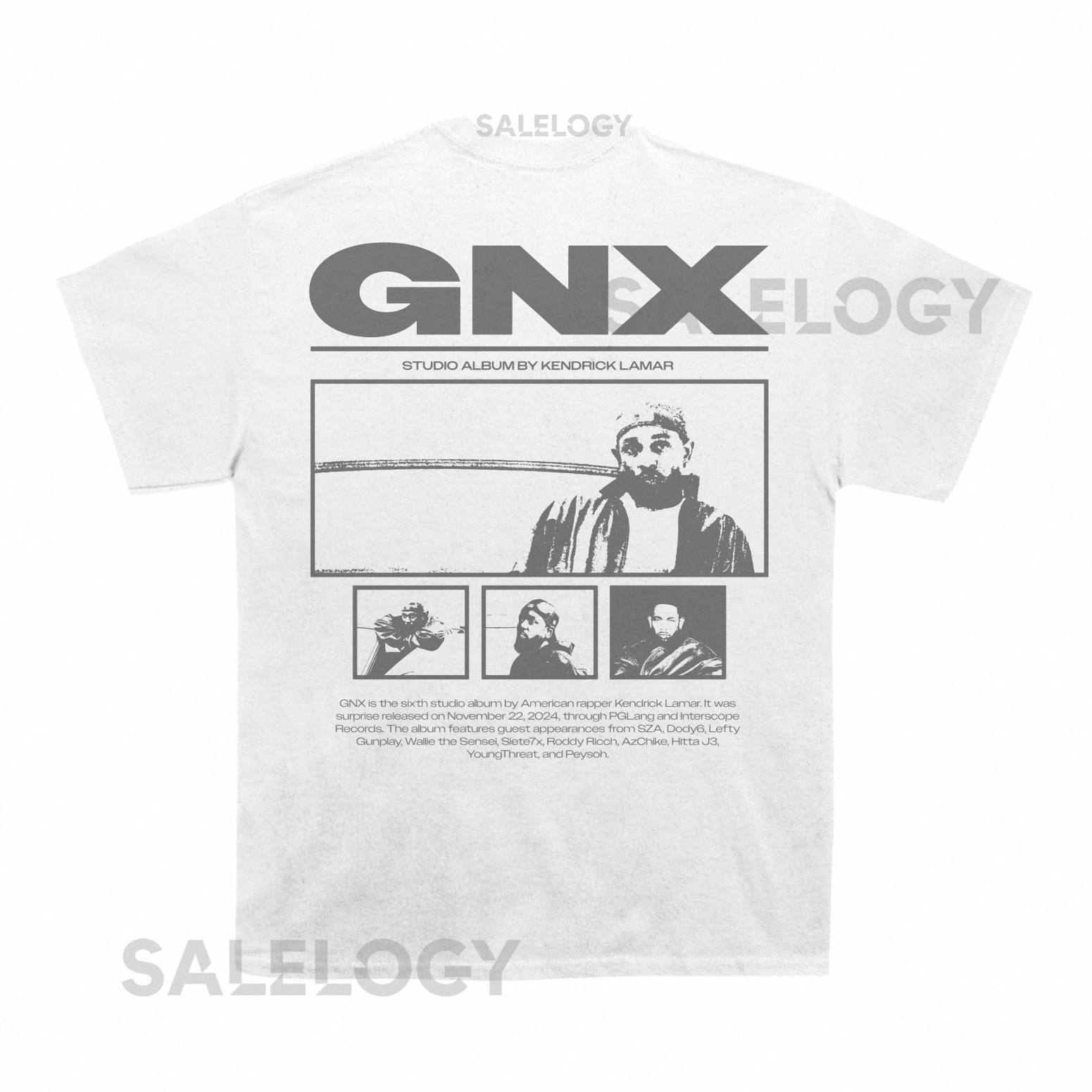 Kendrick GNX T shirt (With Backprint)
