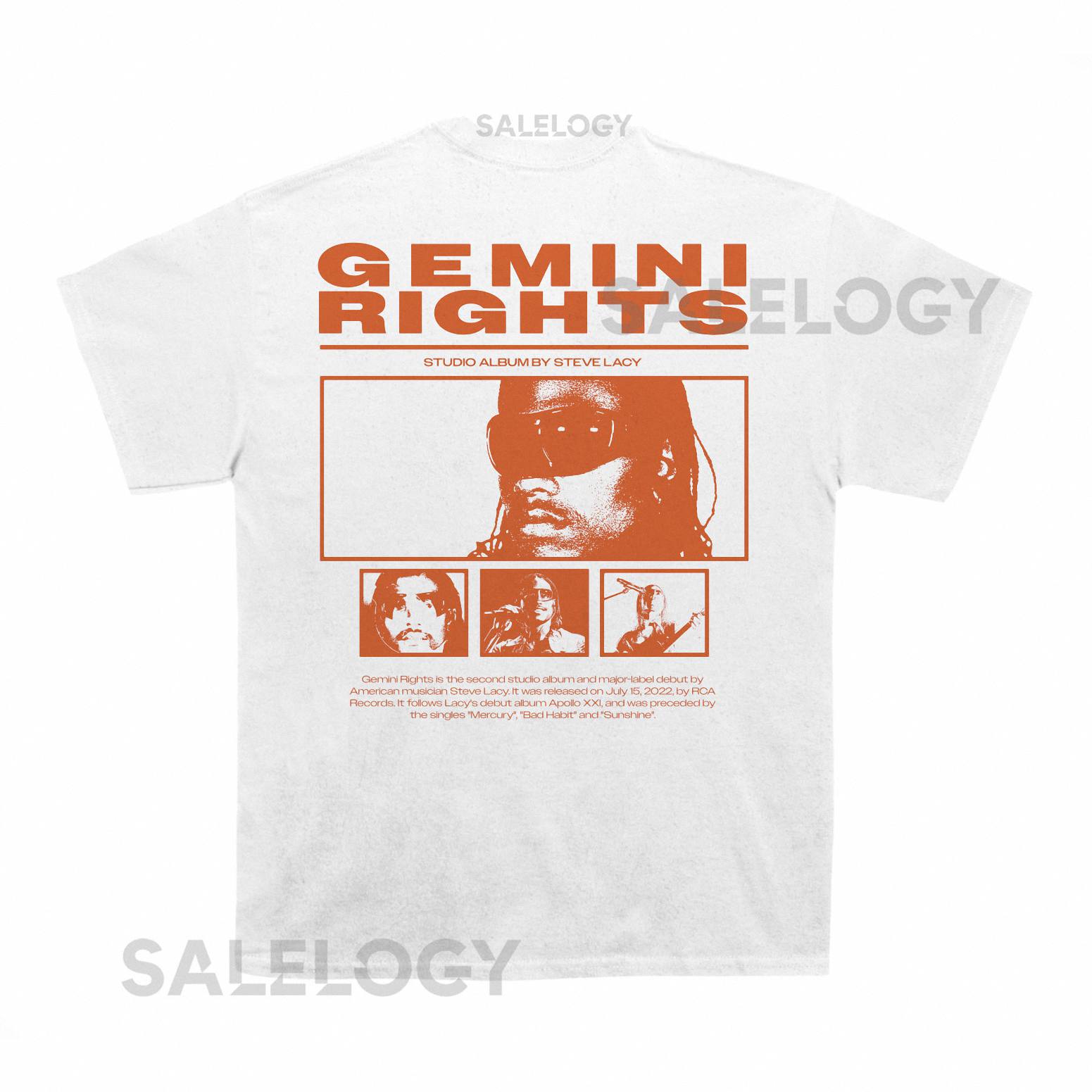 Steve Lacy Gemini Rights Poster T shirt (With Backprint)