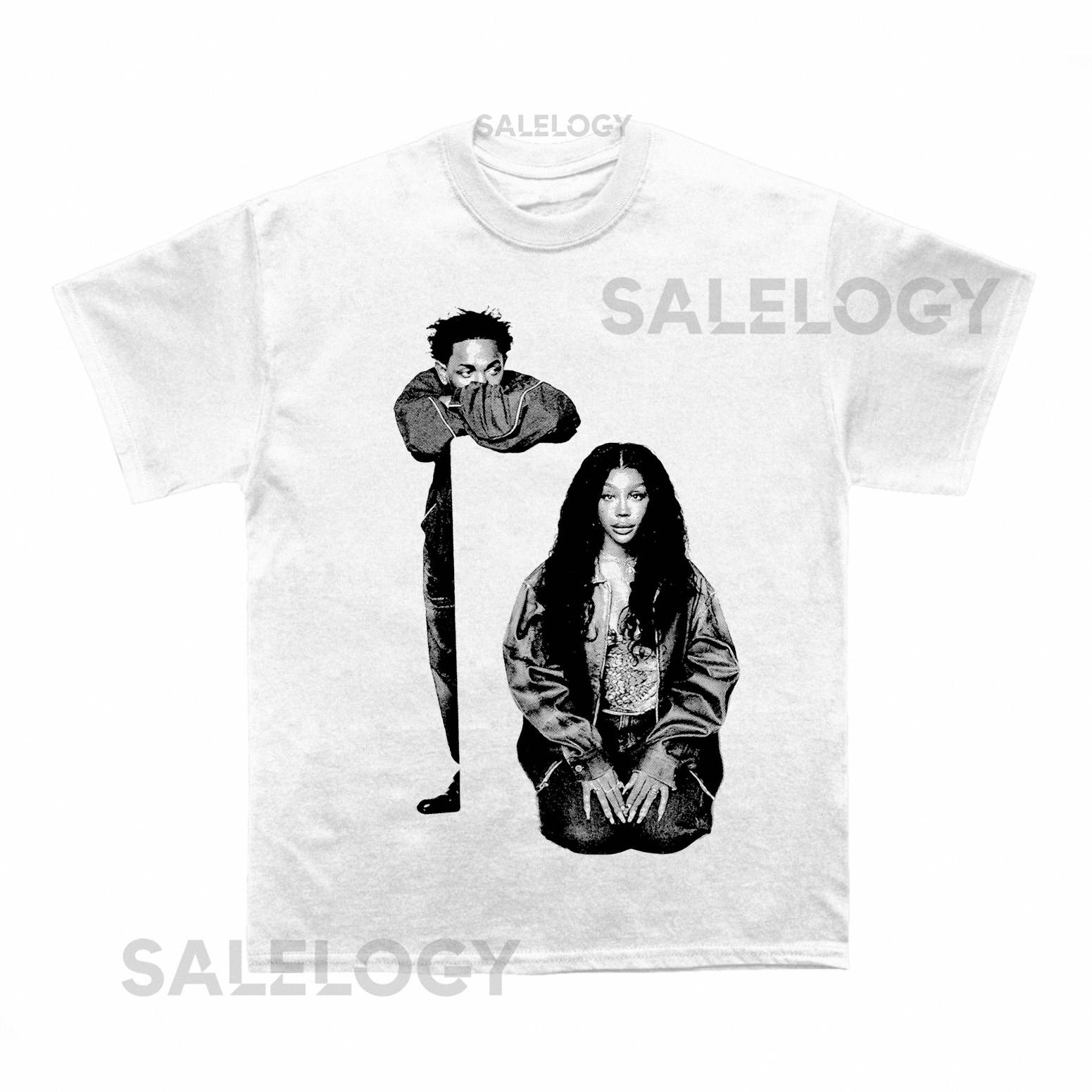 Sza  and  Kendrick Grand National Tour T shirt (With Backprint)