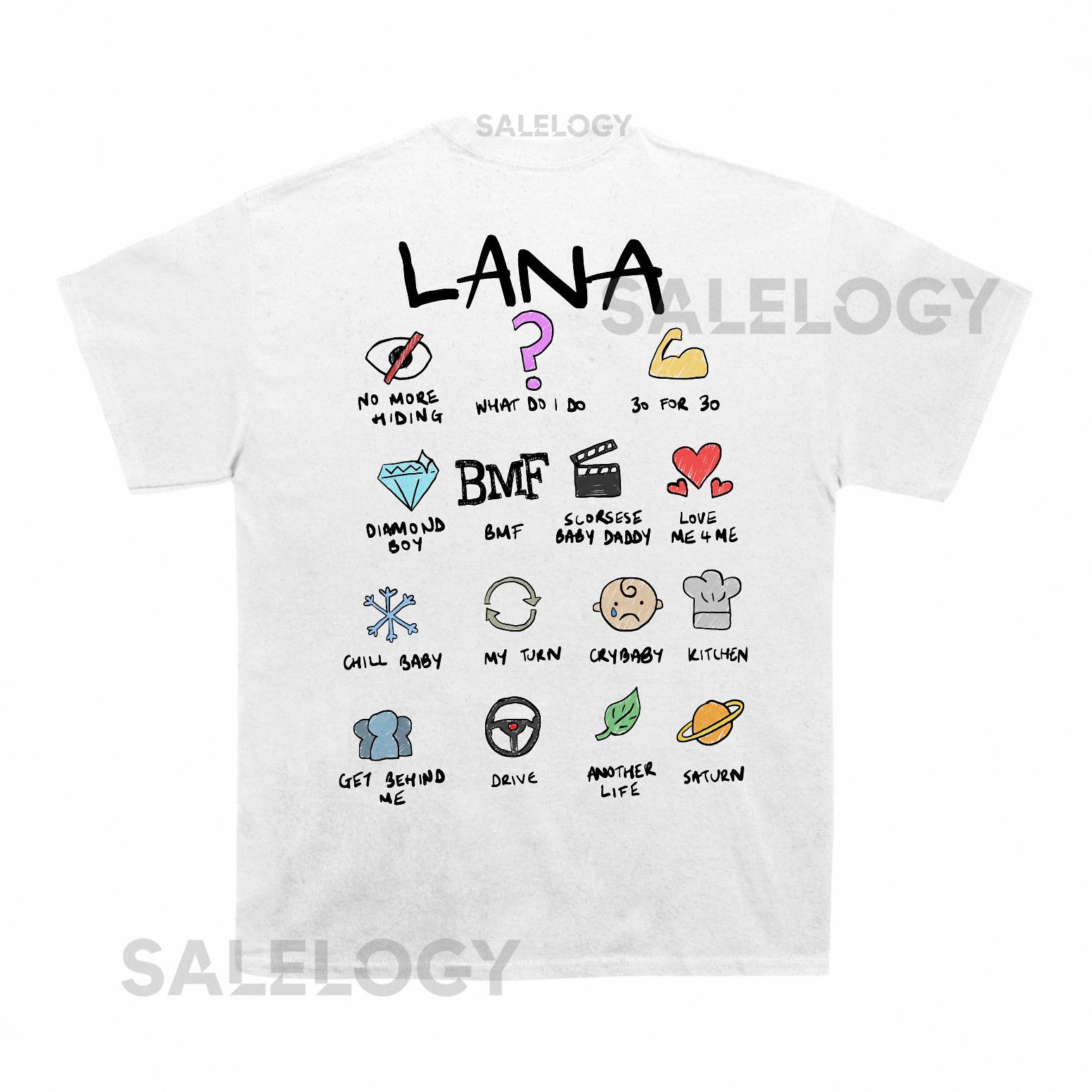 Sza Lana Notebook T shirt (With Backprint)