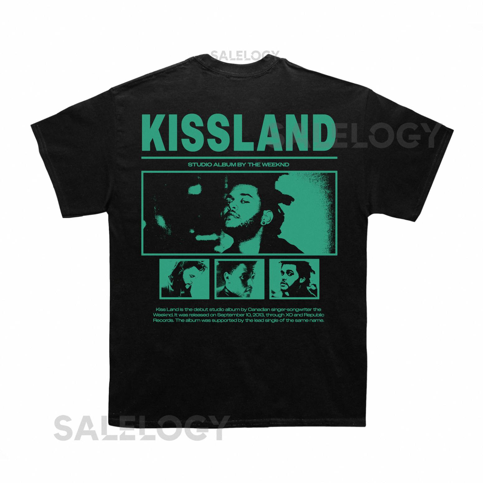 The Weeknd Kissland Poster T shirt (With Backprint)