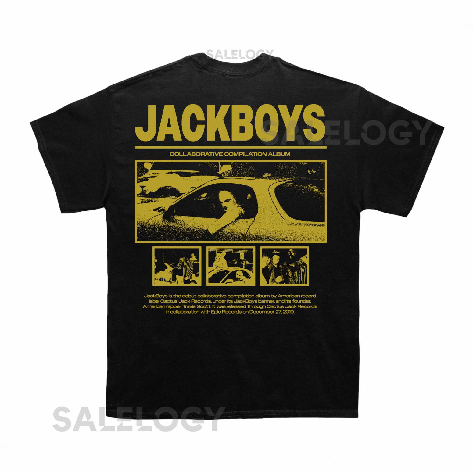 Travis Scott Jackboys Poster T shirt (With Backprint)