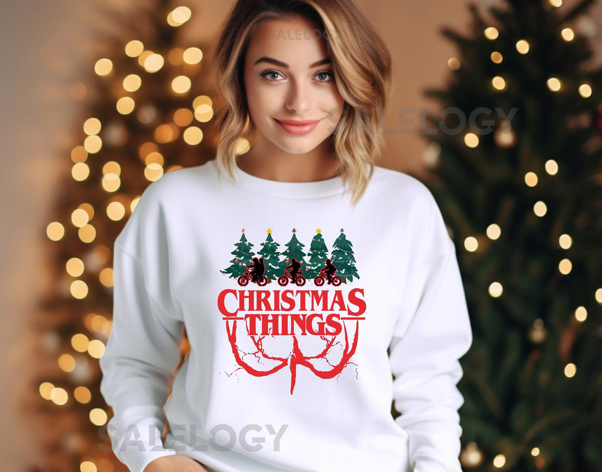 Christmas SweatshirtChristmas Things ShirtMerry ChristmasFunny Christmas Vibes2022 Family ChristmasStranger Christmas Things Sweatshirt_45