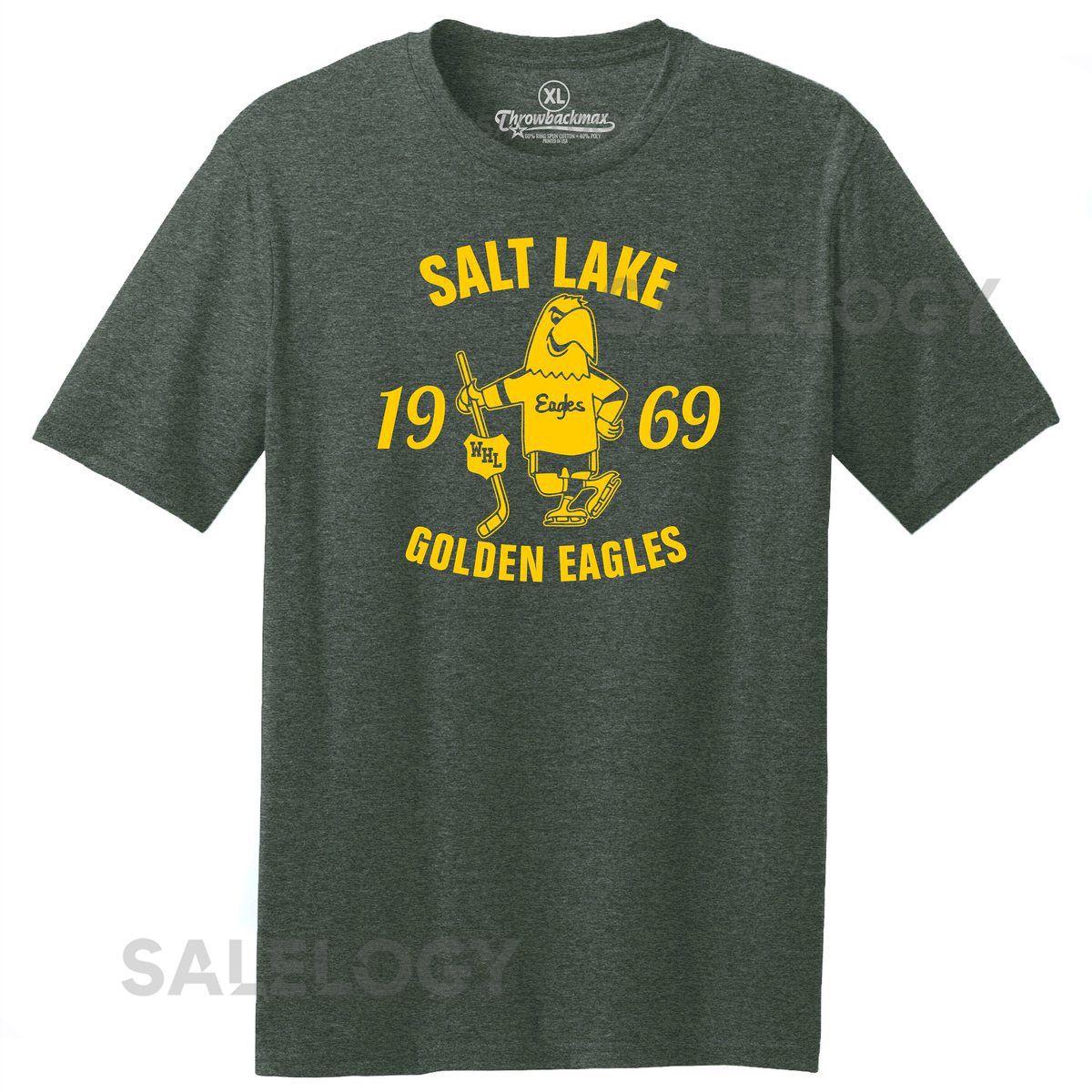 Salt Lake Golden Eagles Hockey Tee 1969 WHL Tri-Blend_244