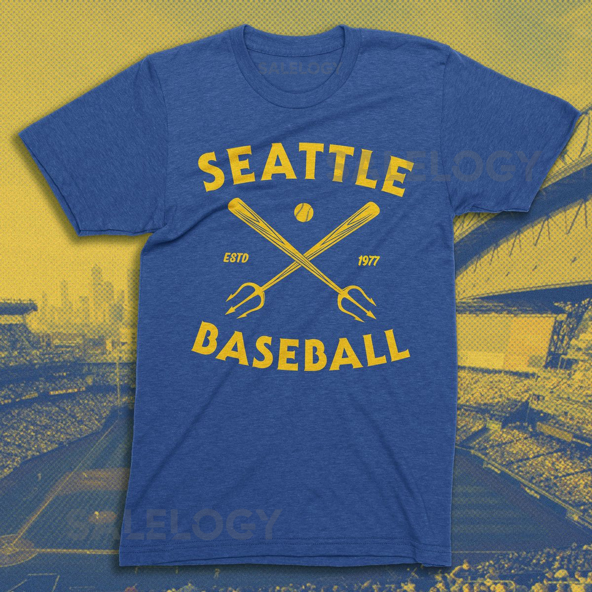Seattle Baseball t-shirt - Tridents - Vintage Seattle baseball shirt_287