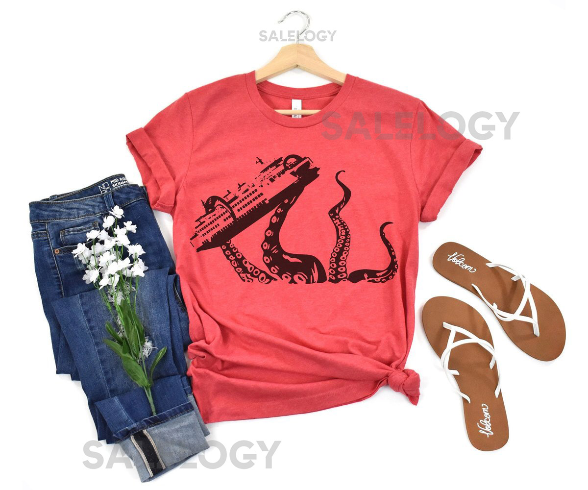 Ferry Kraken T-shirt Washington State Ferries Kraken Tshirt Ferry shirt WA T-shirt Gift for Him Her Local Tee Pacific Northwest tee_93