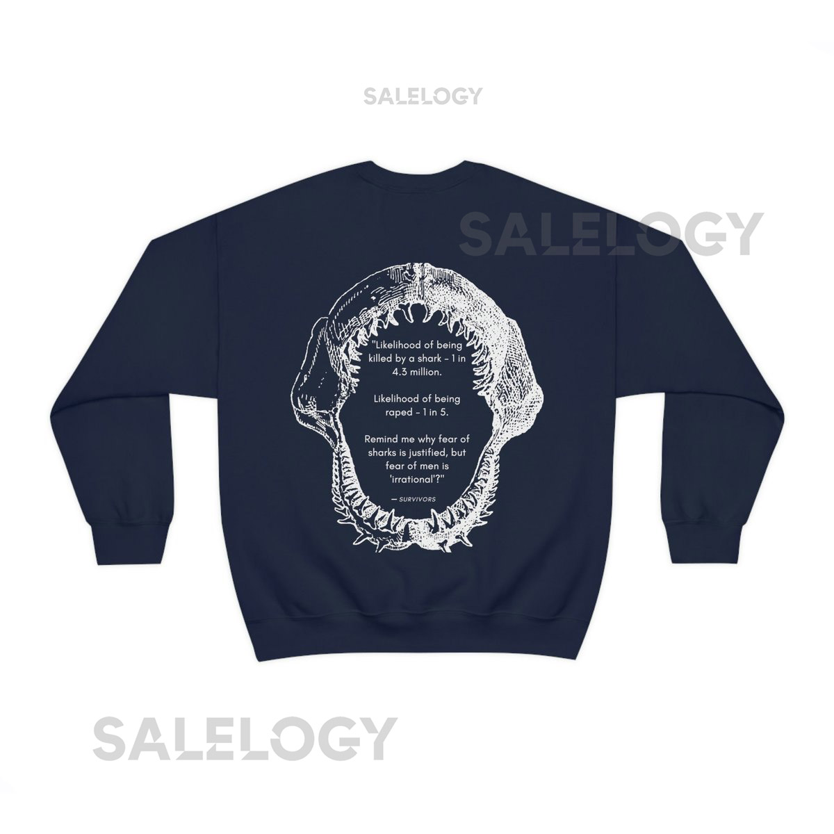 Unisex Heavy Blend Crewneck Sweatshirt Sharks vs. Men_481