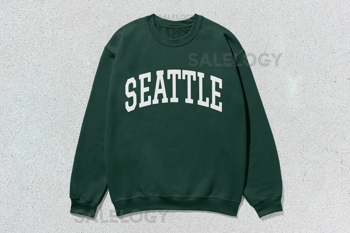 Seattle Sweatshirt Collegiate Crewneck Sweater Unisex_412