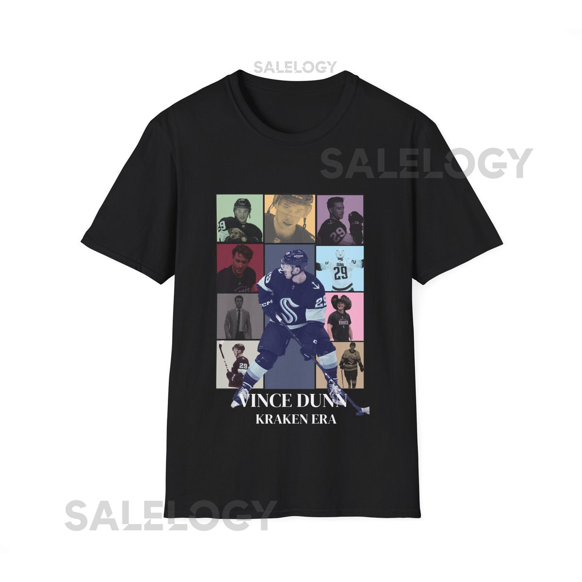 Vince Dunn Sweatshirt - Kraken Tshirt- Seattle Kraken Apparel- NHL Hockey Shirt - Kraken Fan Shirt - Vince Dunn T-Shirt - Kraken Womens Gift_587