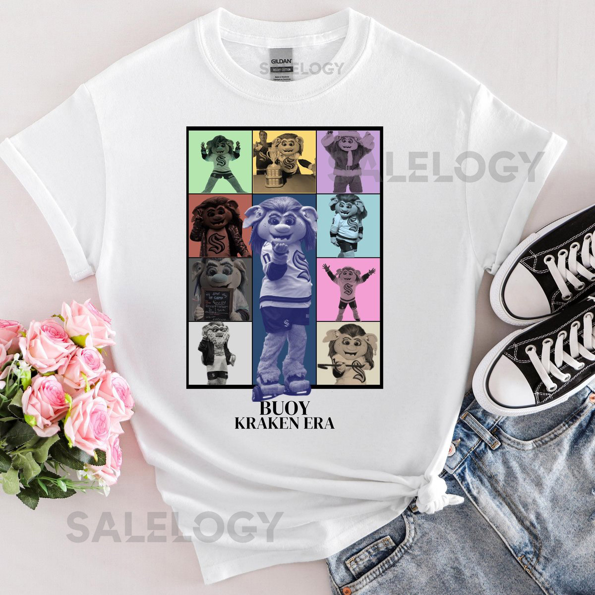 Seattle Kraken Mascot T-Shirt Buoy Kraken Shirt Seattle Kraken Shirt Buoy Seattle Kraken Apparel_346