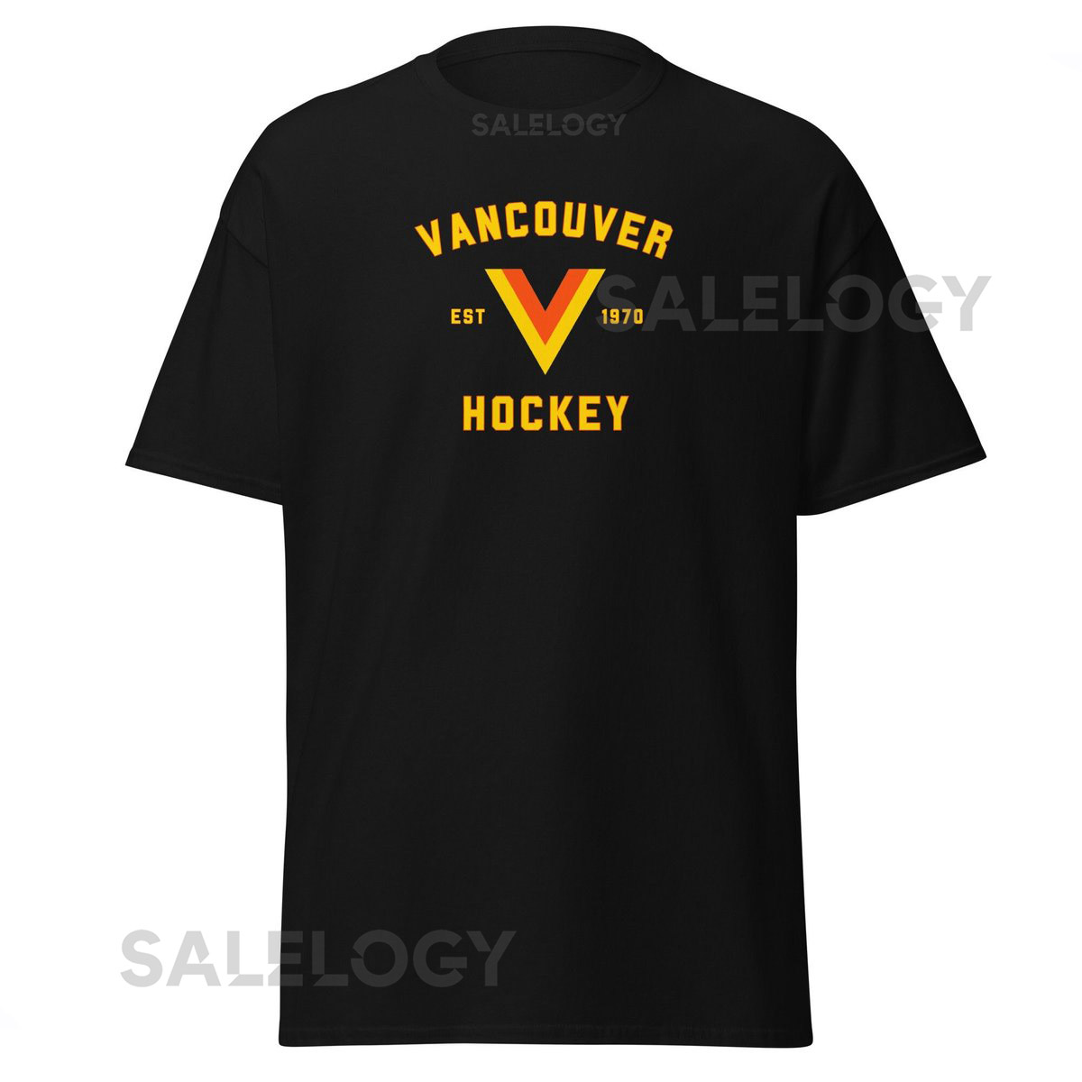 Vancouver Canucks Flying Skate Hockey 1970 Shirt_493