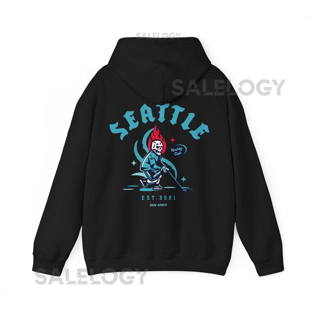 Seattle Kraken Hockey Sweatshirt NHL Team Seattle Sweatshirt Sports Fan Gift Graphic Hoodie Unisex Pullover Team Apparel_340
