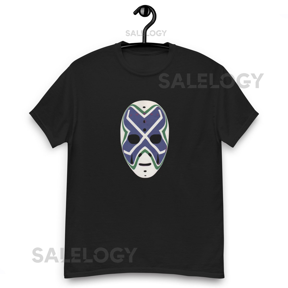 Goalie mask Vancouver Canucks Men's classic tee Curt Ridley Gildan 5000_104
