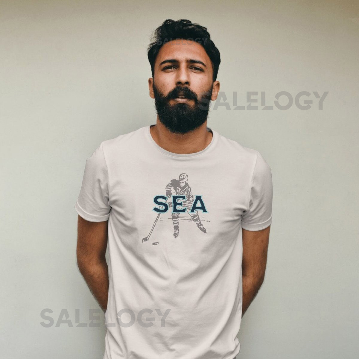 Seattle Hockey Tee Retro Hockey T-shirt Kraken Tees Hockey Tees vintage style SEA Winter class=