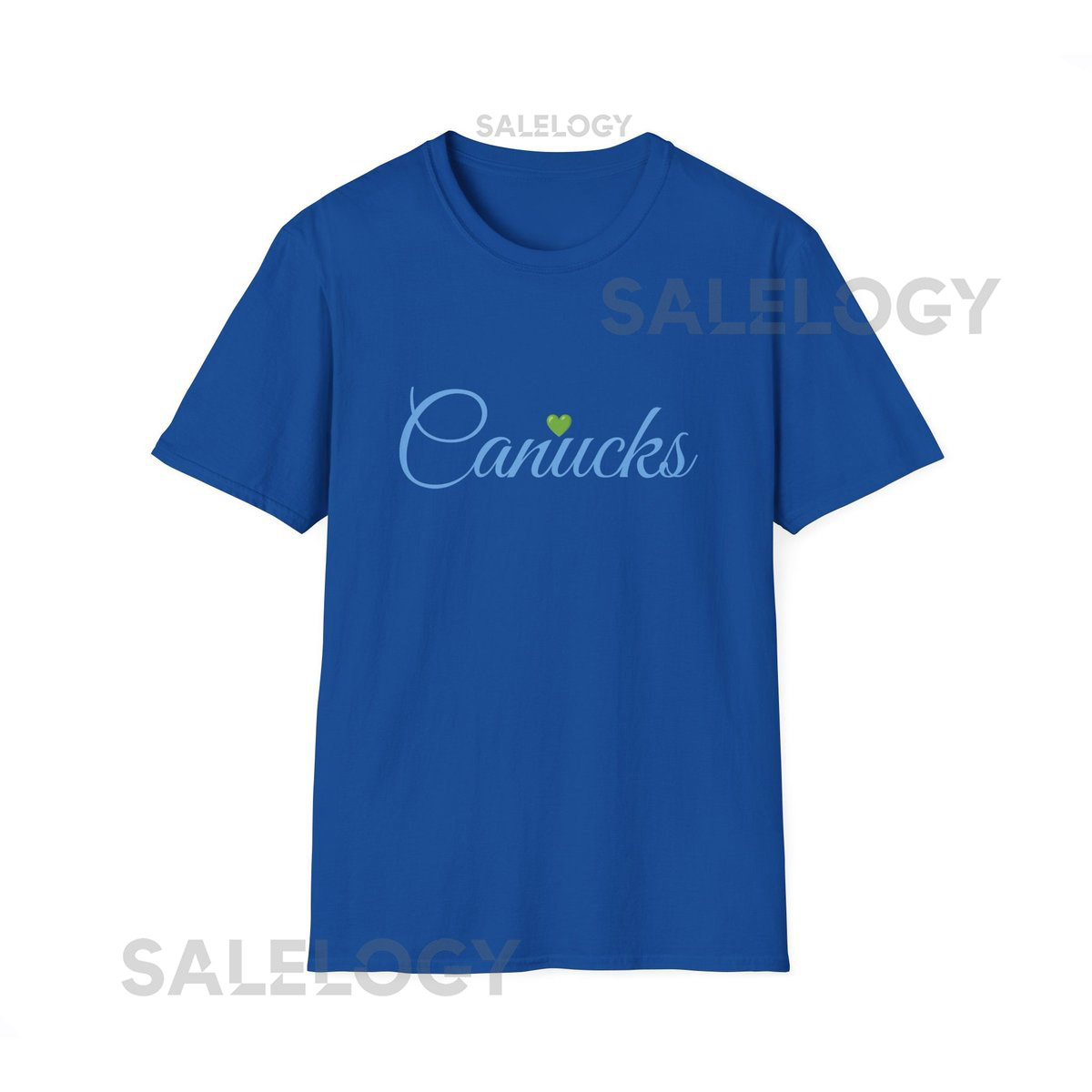 Blue Vancouver Canucks T-Shirt Softstyle Cotton Fan Tee_28