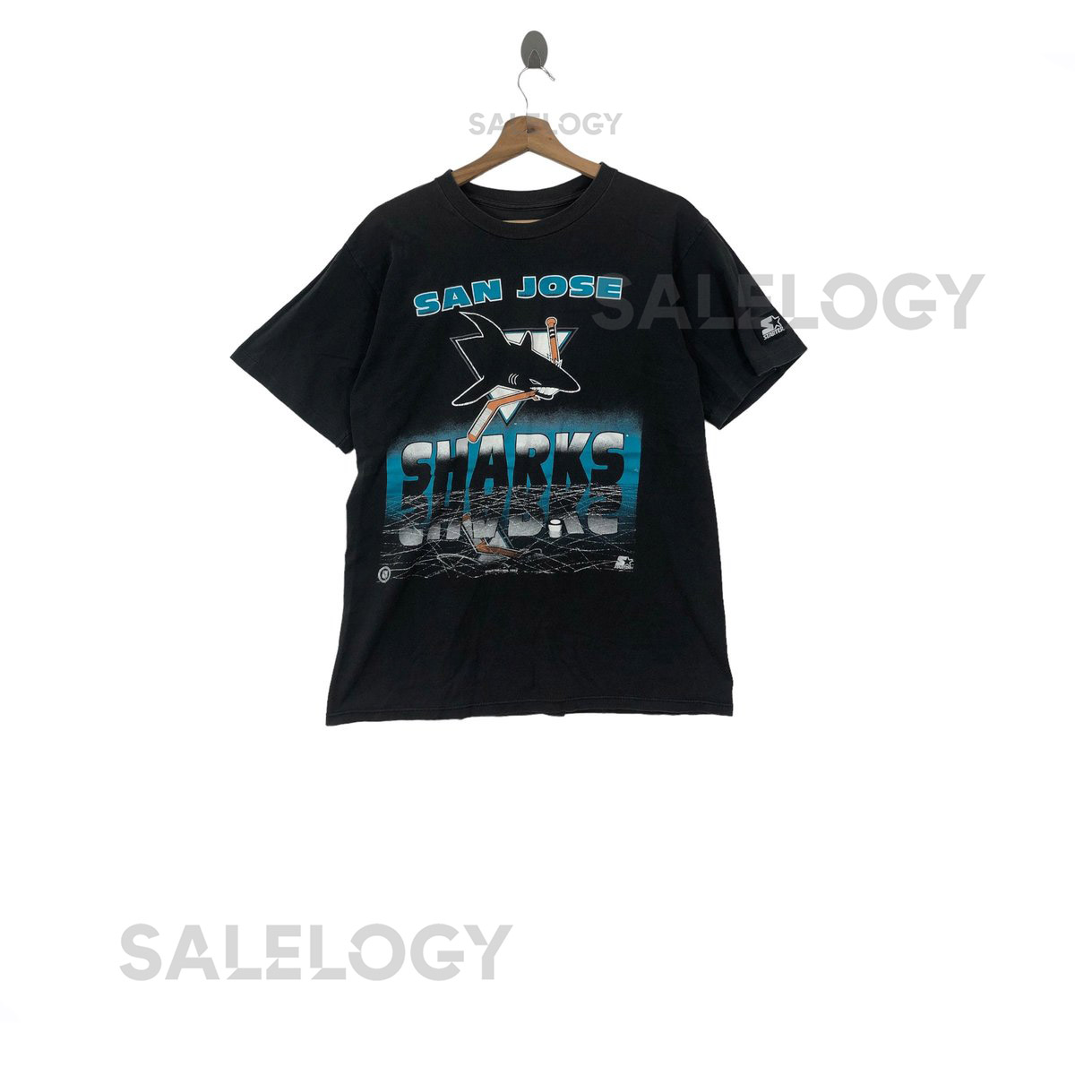 Vintage STARTER SAN JOSE Sharks Nhl Ice Hockey Team T-Shirt_650