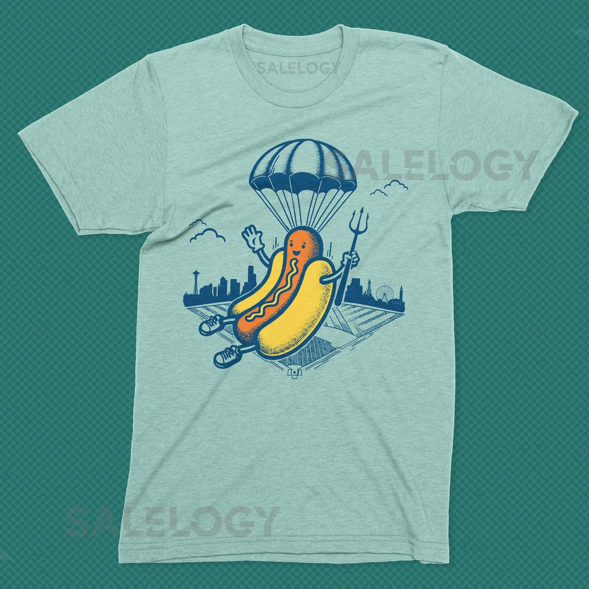 Hot Dogs from Heaven tshirt Seattle baseball tee Mariners hot dog shirt - Support Seattle Businesses_125