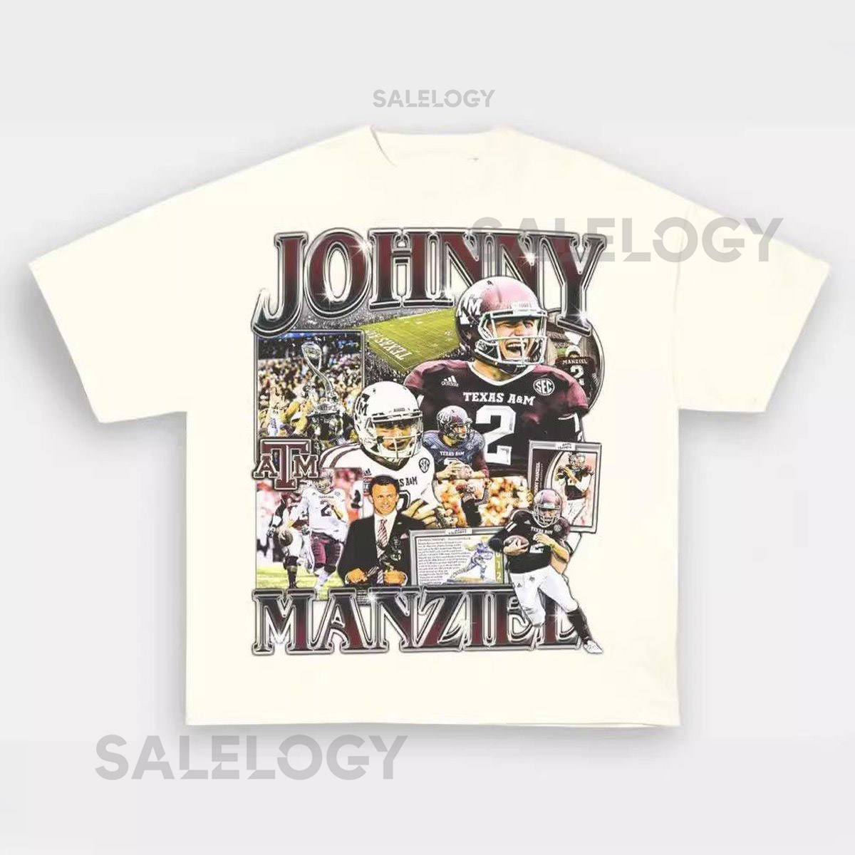 Vintage College Johnny Manziel Graphic Tee Sports Graphic Tee_615